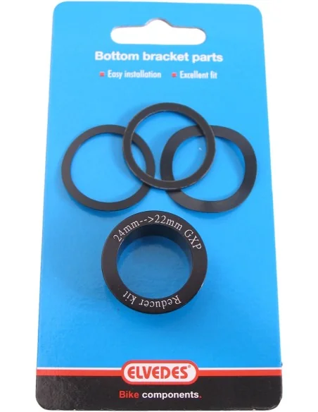 Reduceerset Elvedes - trapas verloop van 24 mm naar 22 mm GXP (4 delig)