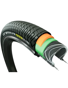 Buitenband CST Brooklyn Pro Cargo (Babboe) 20 x 2.15 / 55-406 - zwart met reflectie