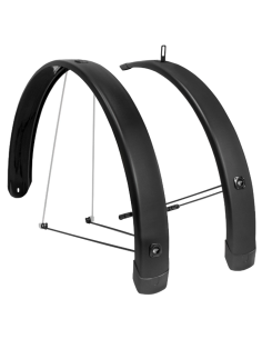 Spatbord set Eurofender Tempo Square 28 inch 65mm - zwart