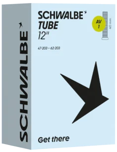 Binnenband Schwalbe AV1 12" 47/62-203 - 45° ventiel