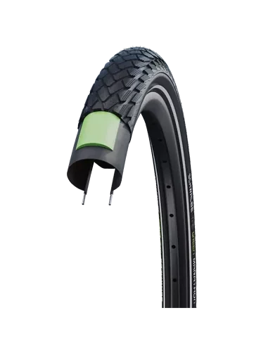 Buitenband Schwalbe Green Marathon GreenGuard 28 x 1.50"/ 40-622 - zwart met reflectie