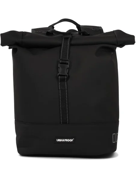 Gerecyclede dubbele fietstas Urban Proof Rolltop 38 liter 30 x 15 x 42 cm - zwart