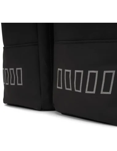 Gerecyclede dubbele fietstas Urban Proof Rolltop 38 liter 30 x 15 x 42 cm - zwart