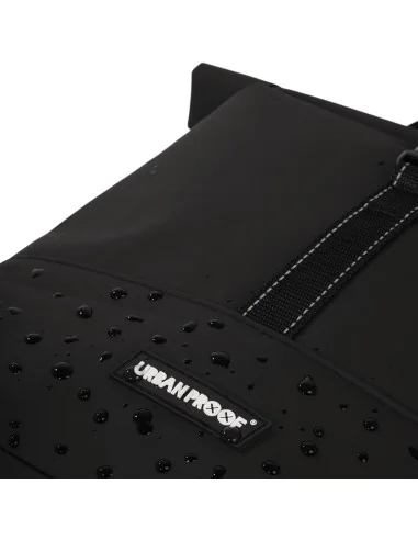 Gerecyclede dubbele fietstas Urban Proof Rolltop 38 liter 30 x 15 x 42 cm - zwart