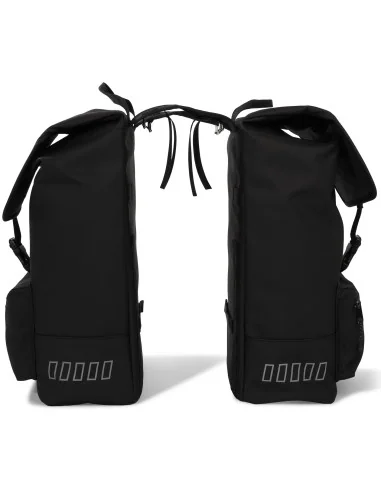 Gerecyclede dubbele fietstas Urban Proof Cargo 38 liter 30 x 15 x 42 cm - zwart