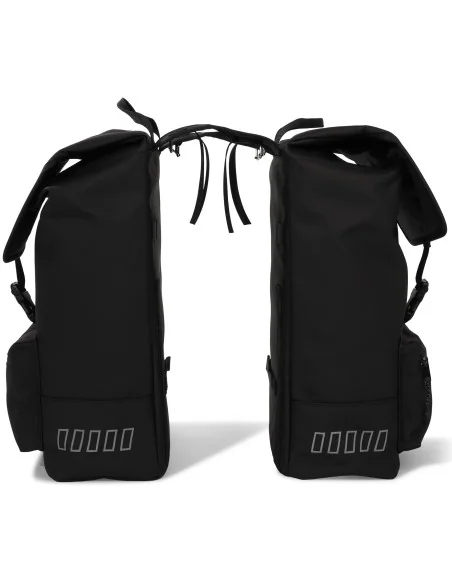 Gerecyclede dubbele fietstas Urban Proof Cargo 38 liter 30 x 15 x 42 cm - zwart