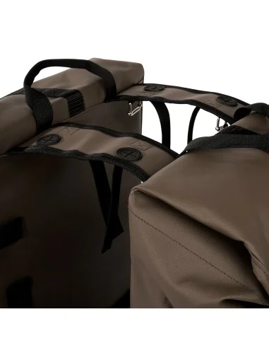 Gerecyclede dubbele fietstas Urban Proof Cargo 38 liter 30 x 15 x 42 cm - bruin