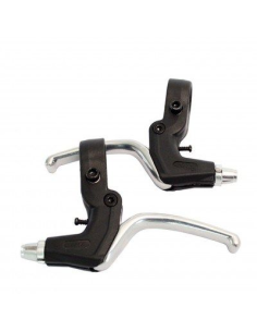 Remgreepset Saccon V-brake - 3 vinger - zwart/zilver