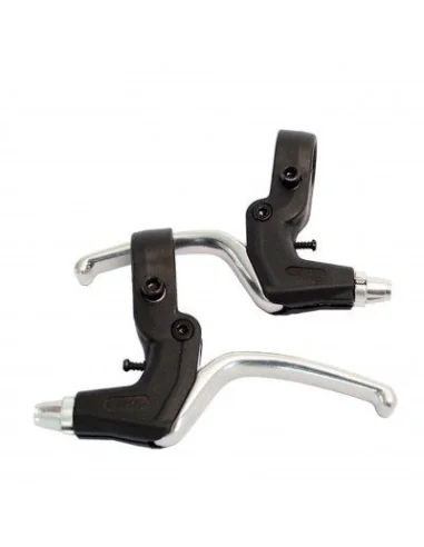 Remgreepset Saccon V-brake - 3 vinger - zwart/zilver