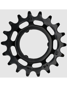 Tandwiel KMC Voor Shimano 18T O-MO Staal 1/8 inch - Zwart 2