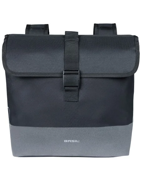 Dubbele fietstas Basil Mara Evo, 28-34L - zwart