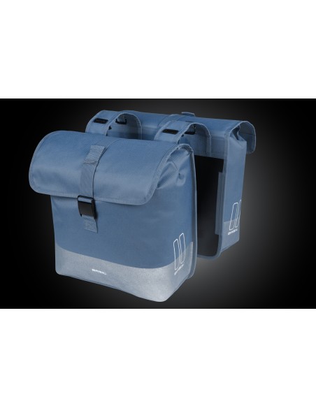 Dubbele fietstas Basil Mara Evo, 38-46L - indigo blue