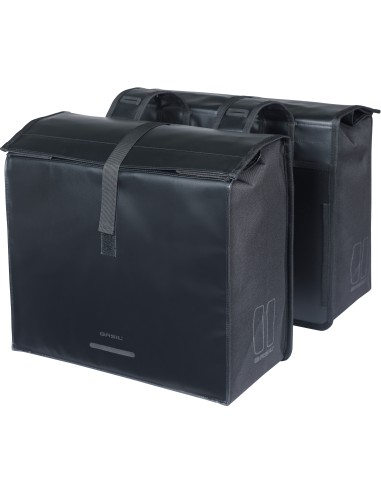 Dubbele fietstas Basil Urban Load Pro, 50-64L - zwart