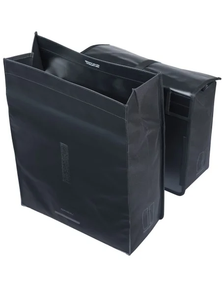 Dubbele fietstas Basil Urban Load Pro, 50-64L - zwart