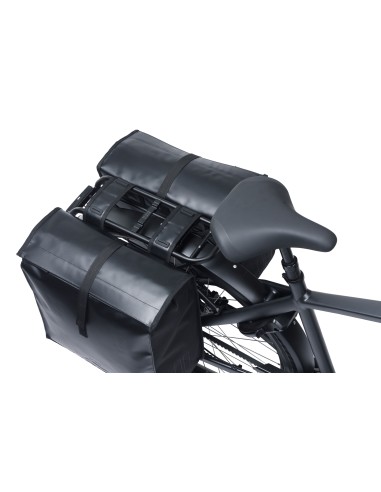Dubbele fietstas Basil Urban Load Pro, 50-64L - zwart