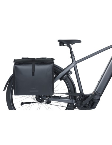 Dubbele fietstas Basil Urban Load Pro, 50-64L - zwart