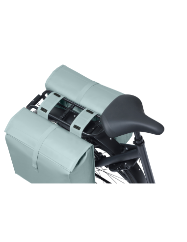 Dubbele fietstas Basil Urban Load Pro, 50-64L - silver blue