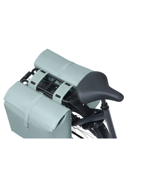 Dubbele fietstas Basil Urban Load Pro, 50-64L - silver blue