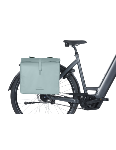 Dubbele fietstas Basil Urban Load Pro, 50-64L - silver blue