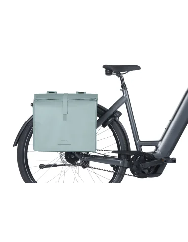 Dubbele fietstas Basil Urban Load Pro, 50-64L - silver blue