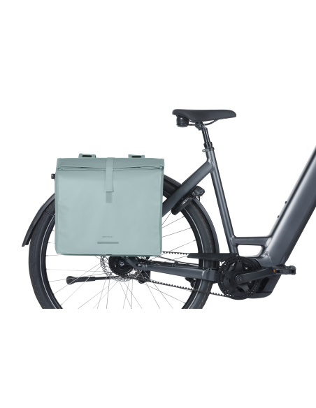 Dubbele fietstas Basil Urban Load Pro, 50-64L - silver blue