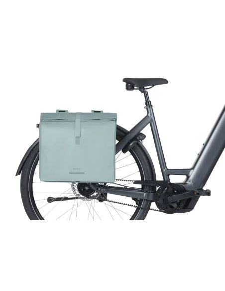 Dubbele fietstas Basil Urban Load Pro, 50-64L - silver blue
