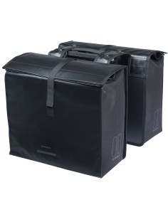 Dubbele fietstas Basil Urban Load Pro MIK, 50-64L - zwart
