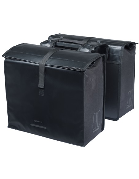 Dubbele fietstas Basil Urban Load Pro MIK, 50-64L - zwart