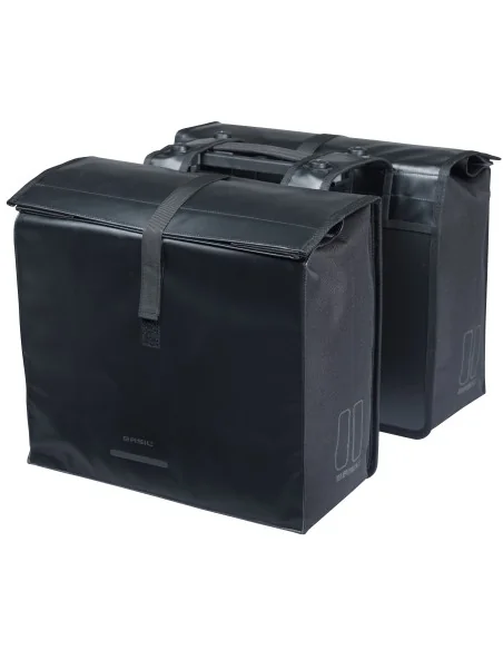 Dubbele fietstas Basil Urban Load Pro MIK, 50-64L - zwart