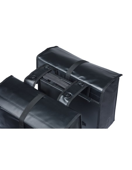 Dubbele fietstas Basil Urban Load Pro MIK, 50-64L - zwart