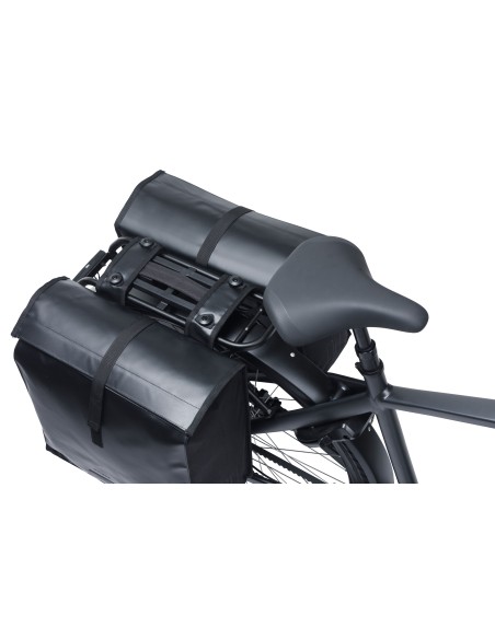 Dubbele fietstas Basil Urban Load Pro MIK, 50-64L - zwart