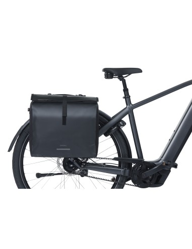 Dubbele fietstas Basil Urban Load Pro MIK, 50-64L - zwart