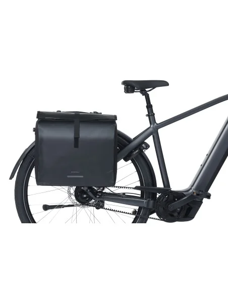 Dubbele fietstas Basil Urban Load Pro MIK, 50-64L - zwart