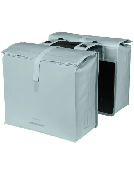Dubbele fietstas Basil Urban Load Pro MIK, 50-64L - silver blue
