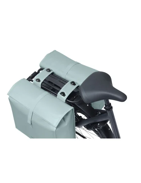 Dubbele fietstas Basil Urban Load Pro MIK, 50-64L - silver blue