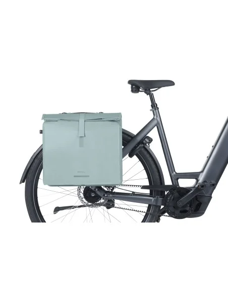 Dubbele fietstas Basil Urban Load Pro MIK, 50-64L - silver blue