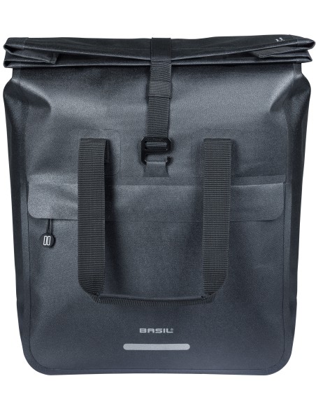 Fietsshopper Basil Urban Dry Neo MIK Hooks, 23-26L - zwart