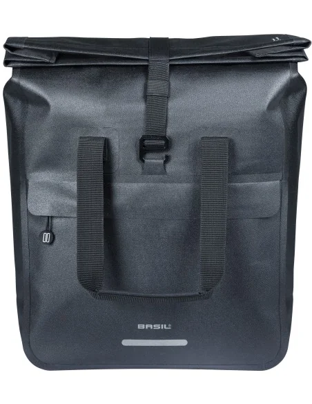 Fietsshopper Basil Urban Dry Neo MIK Hooks, 23-26L - zwart