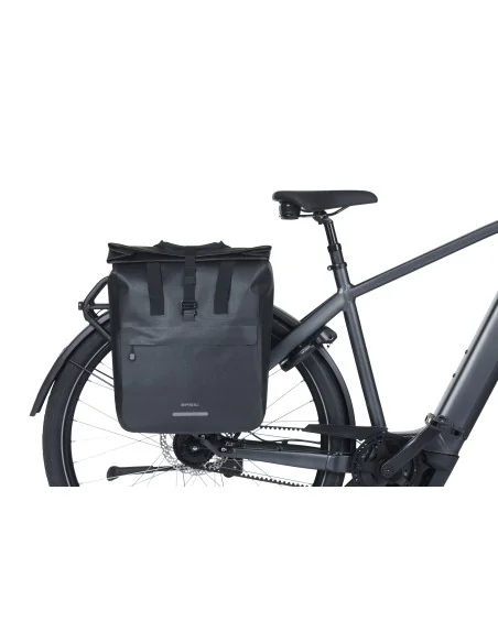 Fietsshopper Basil Urban Dry Neo MIK Hooks, 23-26L - zwart
