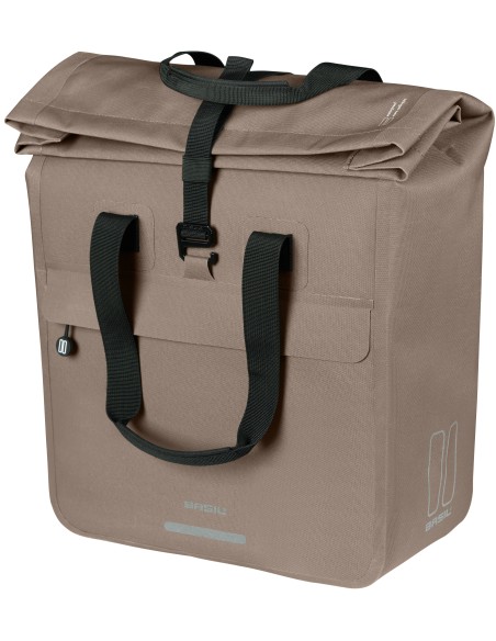 Fietsshopper Basil Urban Dry Neo MIK Hooks, 23-26L - sage brown