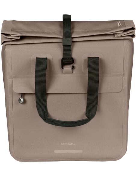 Fietsshopper Basil Urban Dry Neo MIK Hooks, 23-26L - sage brown