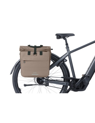 Fietsshopper Basil Urban Dry Neo MIK Hooks, 23-26L - sage brown