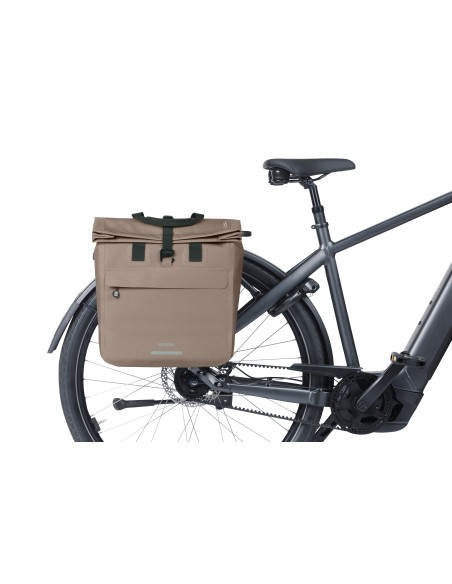 Fietsshopper Basil Urban Dry Neo MIK Hooks, 23-26L - sage brown