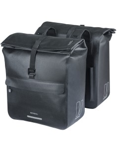 Dubbele fietstas Basil Urban Dry Neo, 46-52L - zwart