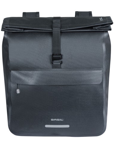 Dubbele fietstas Basil Urban Dry Neo, 46-52L - zwart