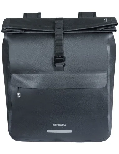 Dubbele fietstas Basil Urban Dry Neo, 46-52L - zwart