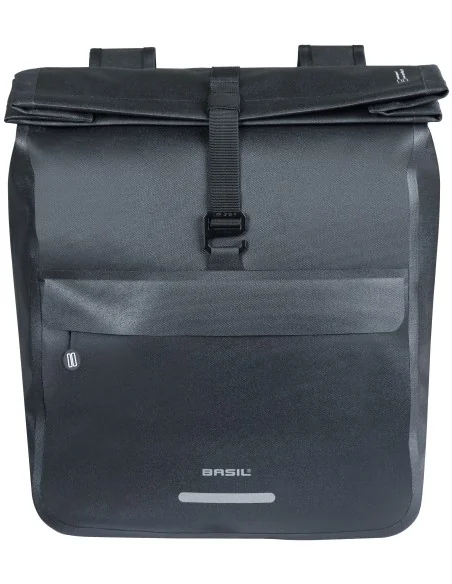 Dubbele fietstas Basil Urban Dry Neo, 46-52L - zwart