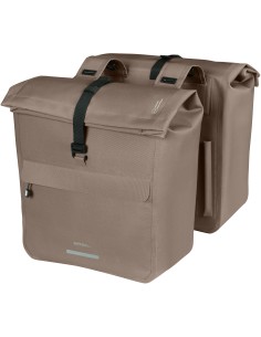 Dubbele fietstas Basil Urban Dry Neo, 46-52L - sage brown