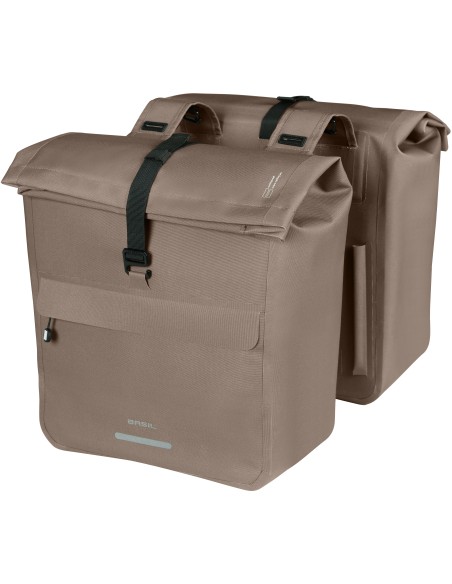 Dubbele fietstas Basil Urban Dry Neo, 46-52L - sage brown