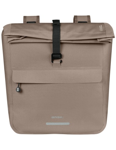 Dubbele fietstas Basil Urban Dry Neo, 46-52L - sage brown